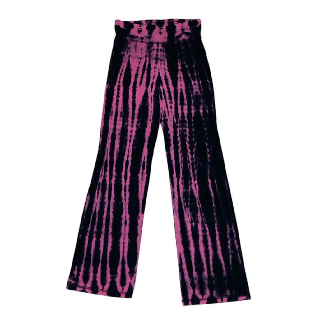 Bleach dyed tie dye leggings